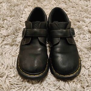 Dr. Martens Black Leather Mary Jane Mules
